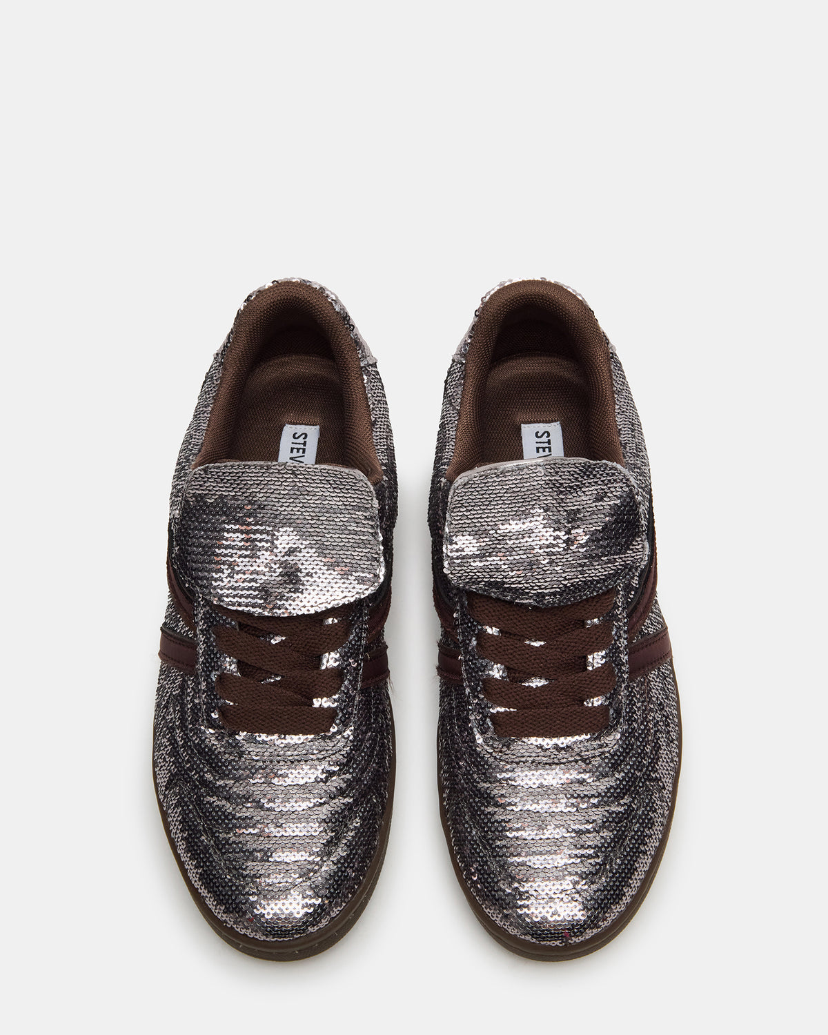 MADRID Sequin Pewter Low-Top Sneaker | Women's Sneakers | Steve Madden Best Price