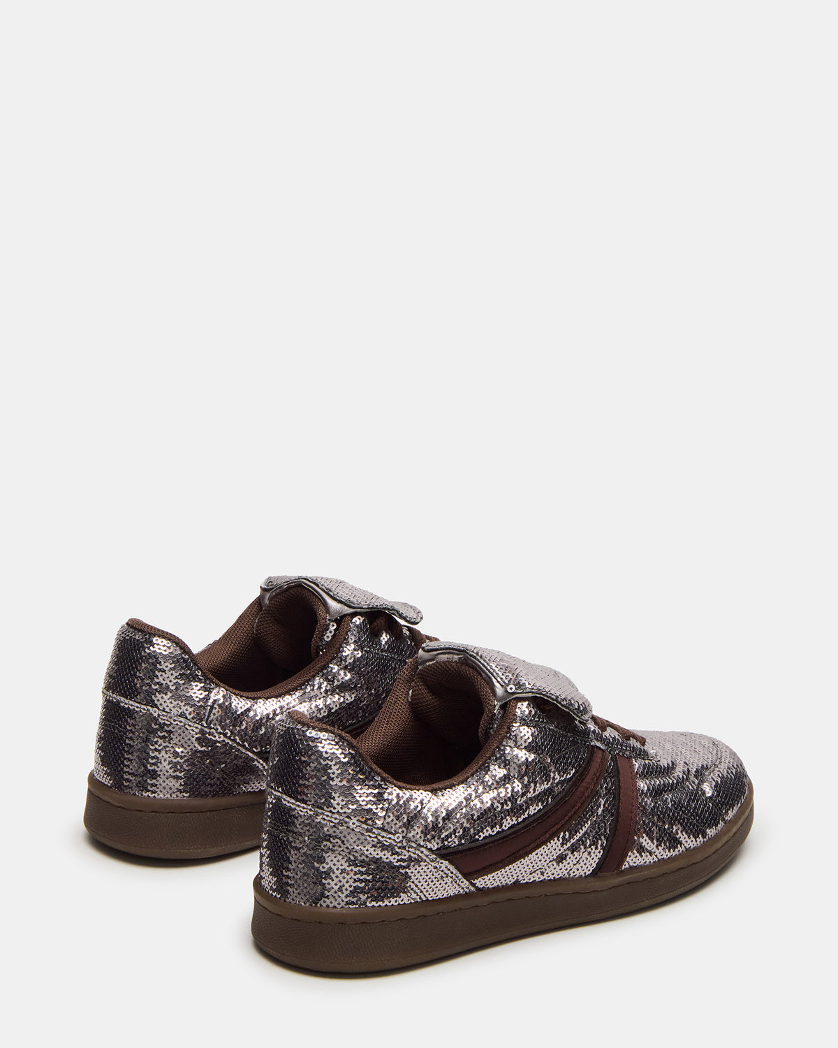 MADRID Sequin Pewter Low-Top Sneaker | Women's Sneakers | Steve Madden Best Price