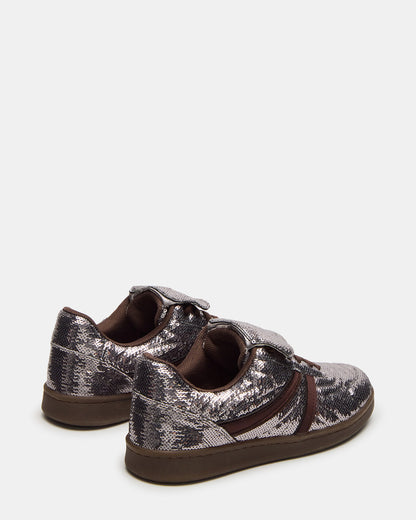 MADRID Sequin Pewter Low-Top Sneaker | Women's Sneakers | Steve Madden Best Price