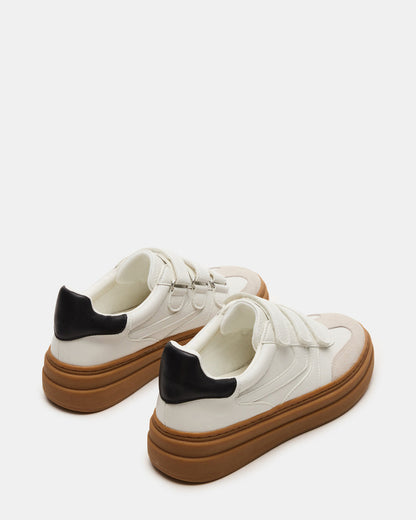 DASH White Multi Women's Low-Top Platform Velcro Sneaker | Steve Madden Value