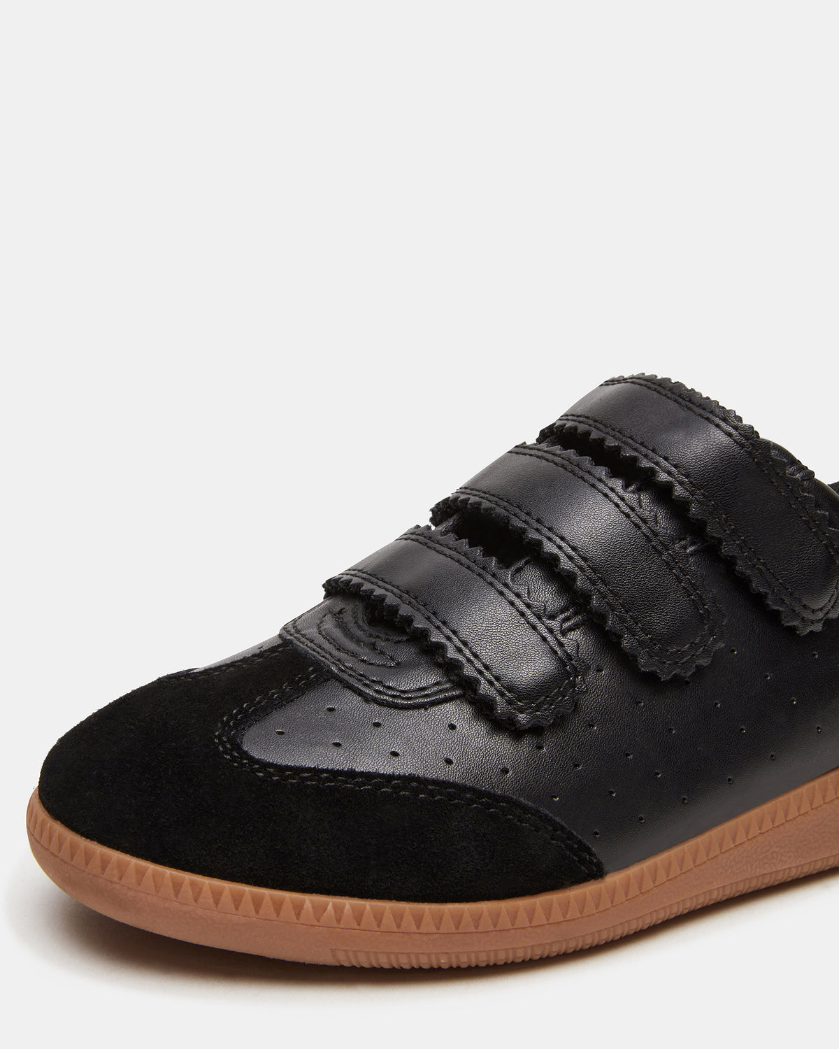 MOMENTUM Black Velcro Low-Top Women's Sneakers | Steve Madden Best Seller