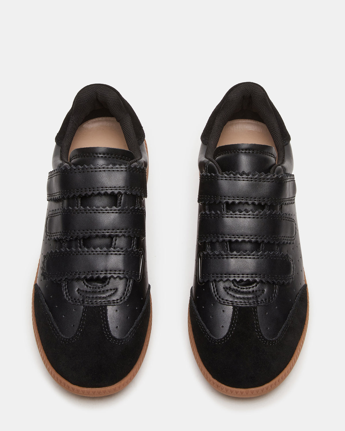 MOMENTUM Black Velcro Low-Top Women's Sneakers | Steve Madden Best Seller