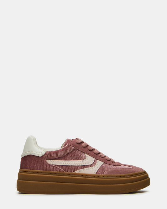 DODGE Mauve Low-Top Platform Women's Sneaker | Steve Madden Everyday