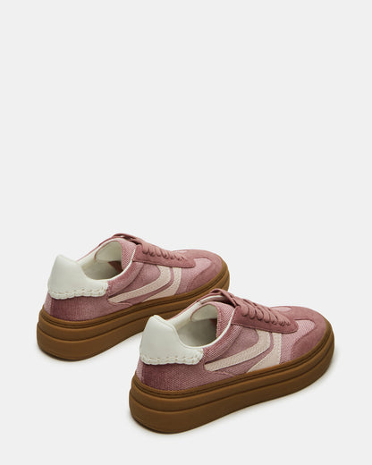 DODGE Mauve Low-Top Platform Women's Sneaker | Steve Madden Everyday