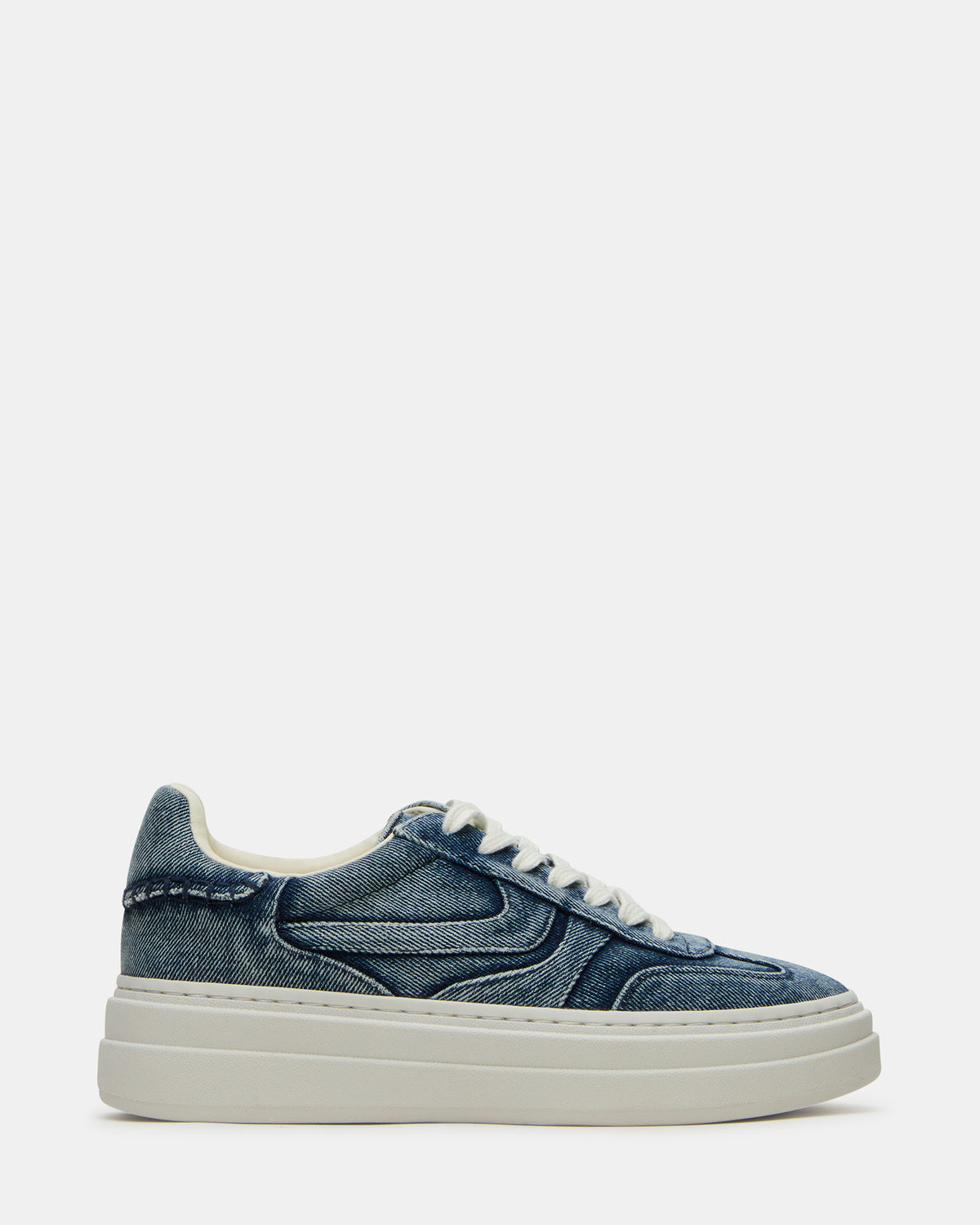 DODGE Denim Fabric Low-Top Platform Women's Sneaker | Steve Madden Top Pick