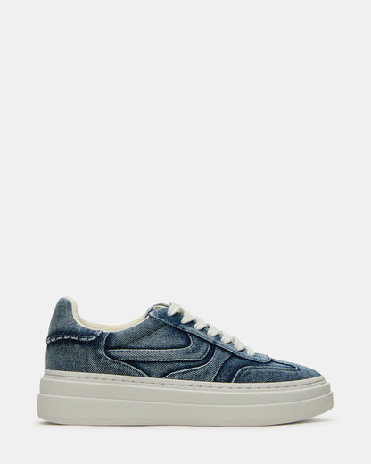 DODGE Denim Fabric Low-Top Platform Women's Sneaker | Steve Madden Top Pick