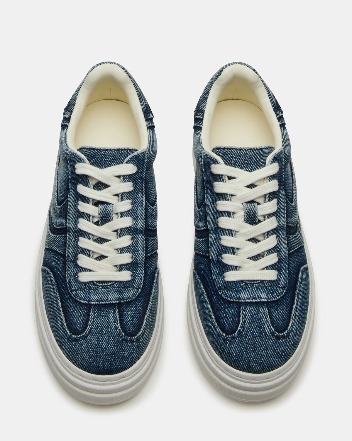 DODGE Denim Fabric Low-Top Platform Women's Sneaker | Steve Madden Top Pick
