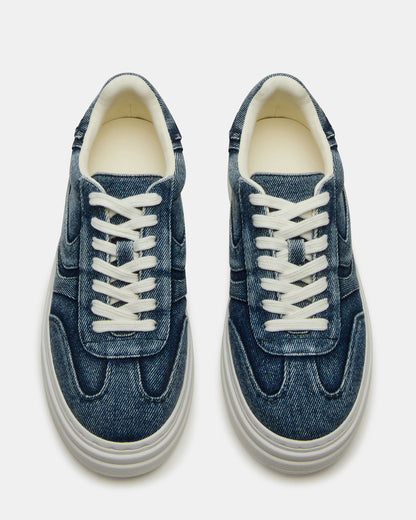 DODGE Denim Fabric Low-Top Platform Women's Sneaker | Steve Madden Top Pick