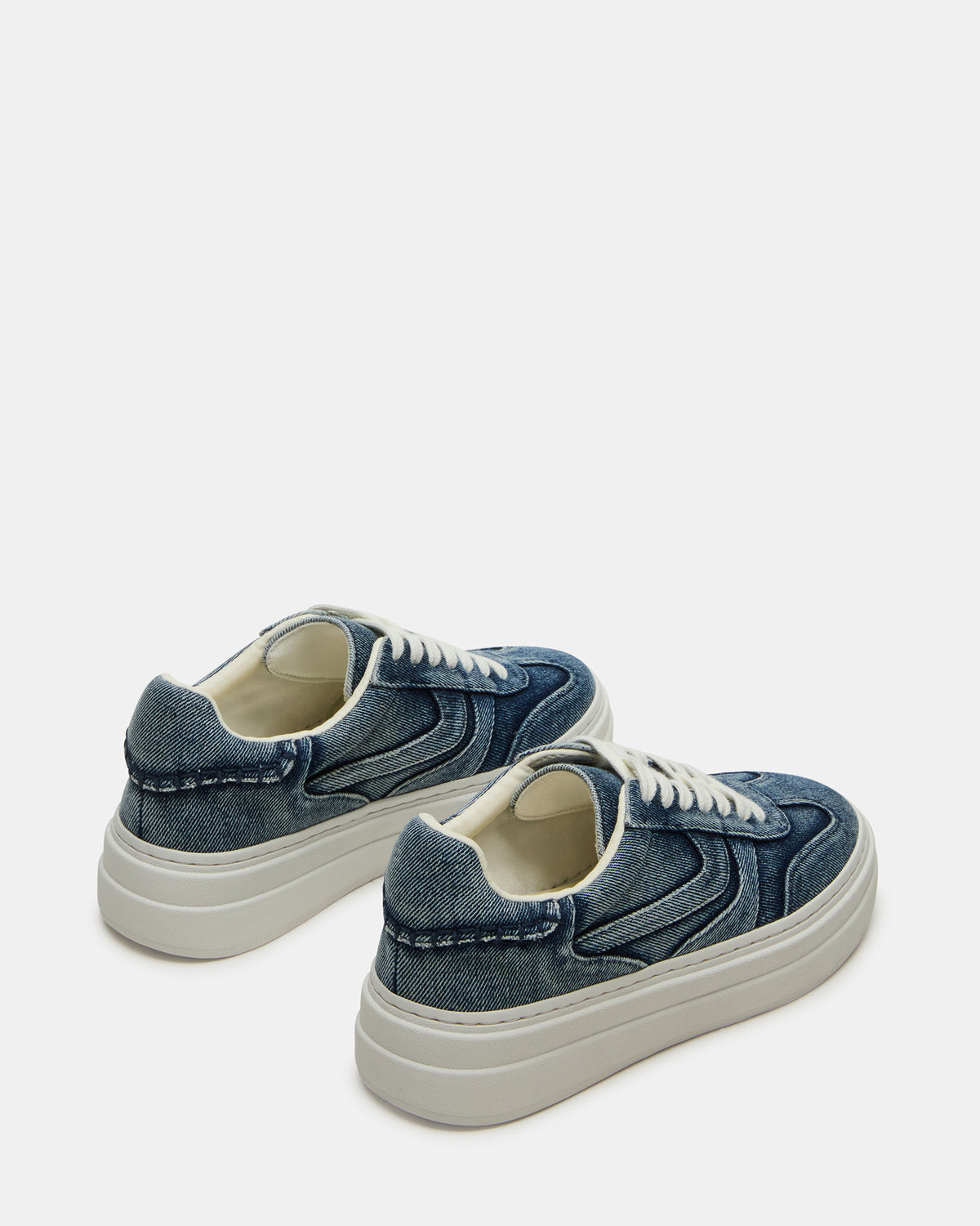 DODGE Denim Fabric Low-Top Platform Women's Sneaker | Steve Madden Top Pick