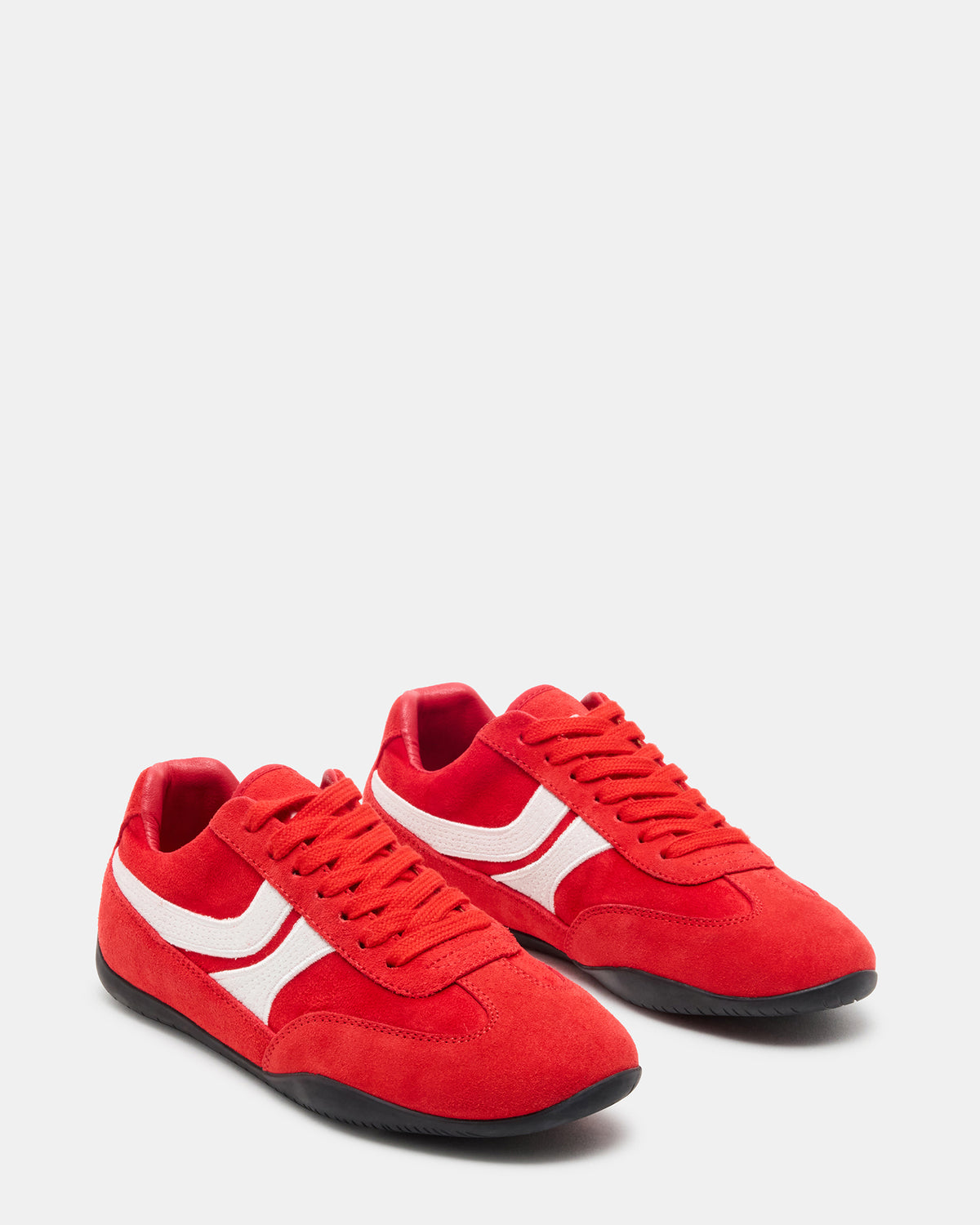 DOBSON Red Women's Low-Top Lace-Up Sneaker | Steve Madden Recommended