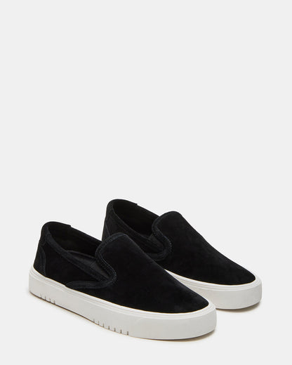 MURPHY Black Suede Low-Top Sneaker | Women's Sneakers | Steve Madden Sale