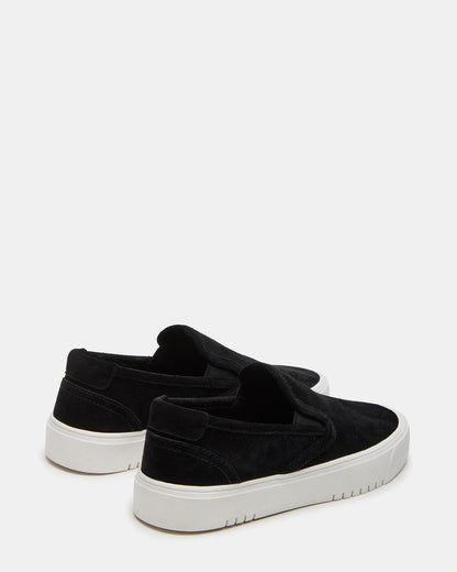 MURPHY Black Suede Low-Top Sneaker | Women's Sneakers | Steve Madden Sale