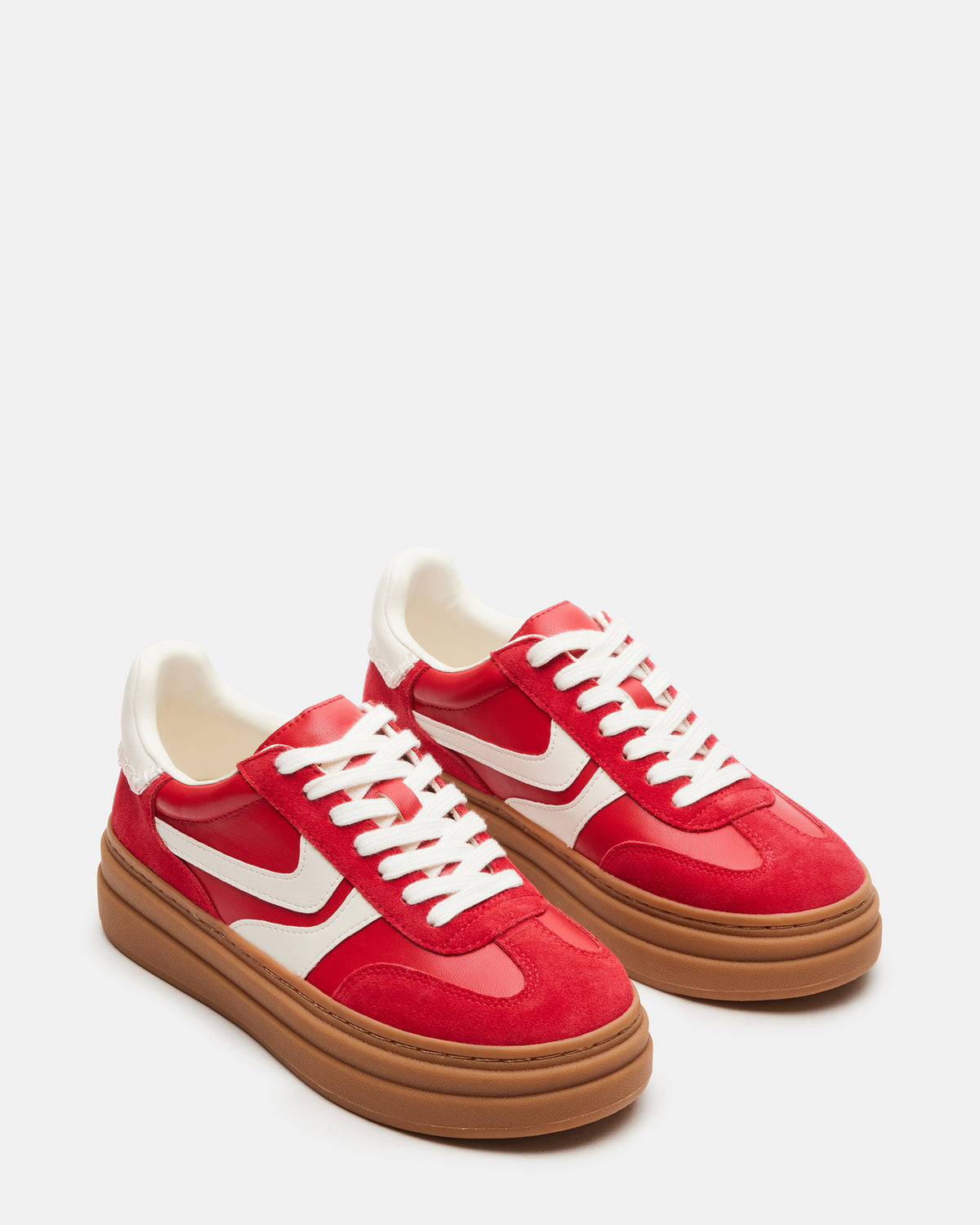 DODGE Red Multi Low-Top Platform Women's Sneaker | Steve Madden Hot Sale