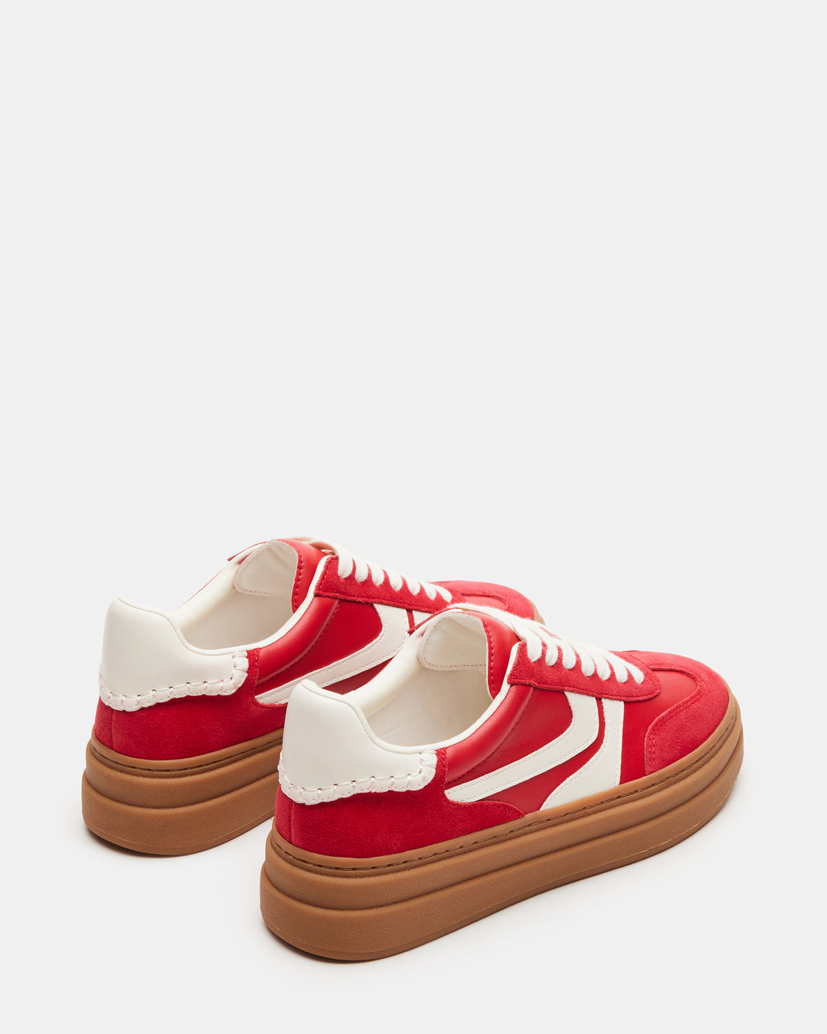 DODGE Red Multi Low-Top Platform Women's Sneaker | Steve Madden Hot Sale