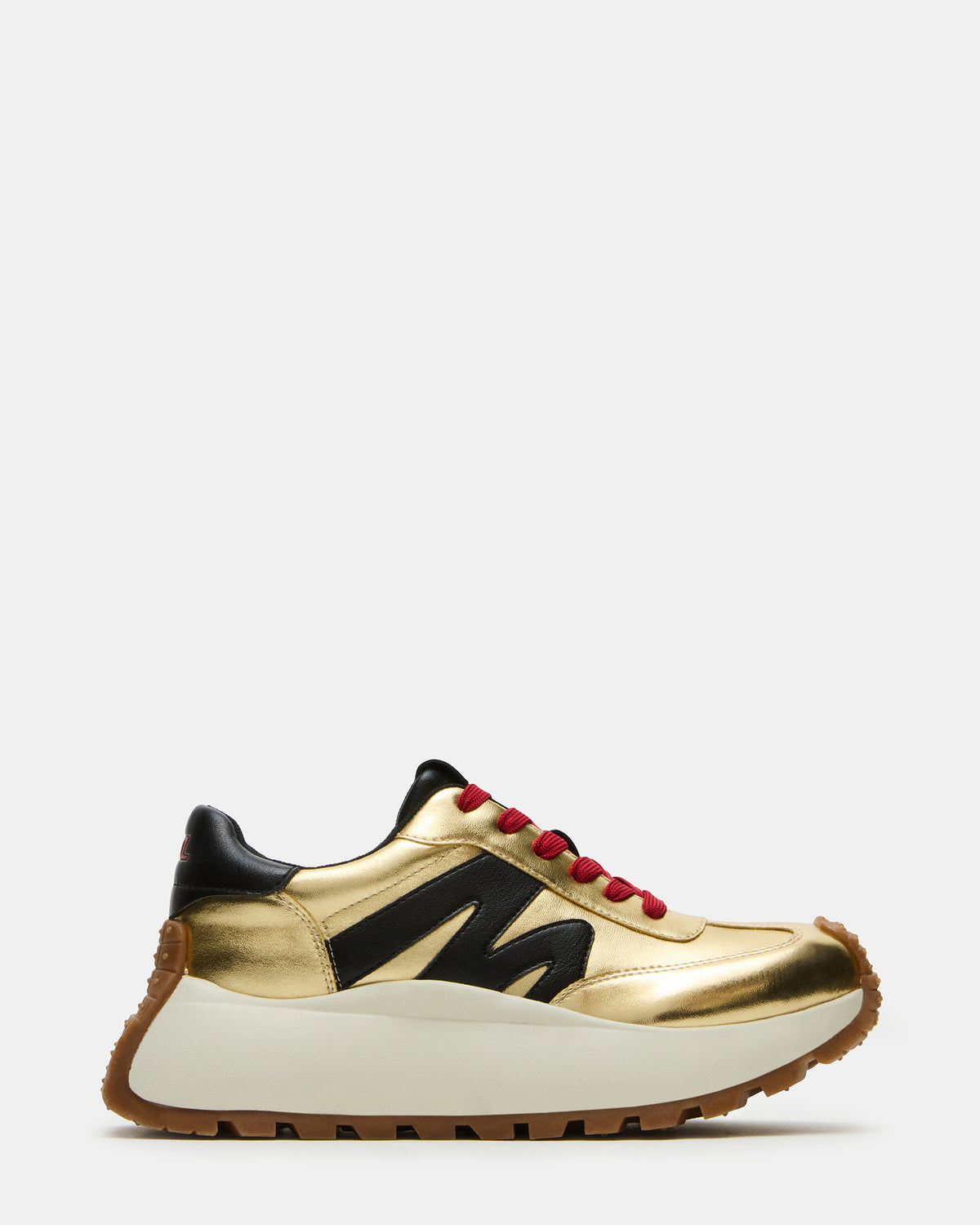 SUPERCAMPO Gold Multi Women's Platform Low-Top Sneaker | Steve Madden Special Offer