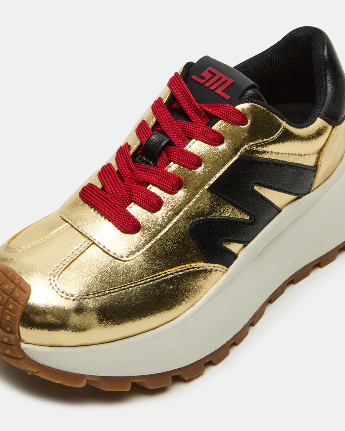 SUPERCAMPO Gold Multi Women's Platform Low-Top Sneaker | Steve Madden Special Offer