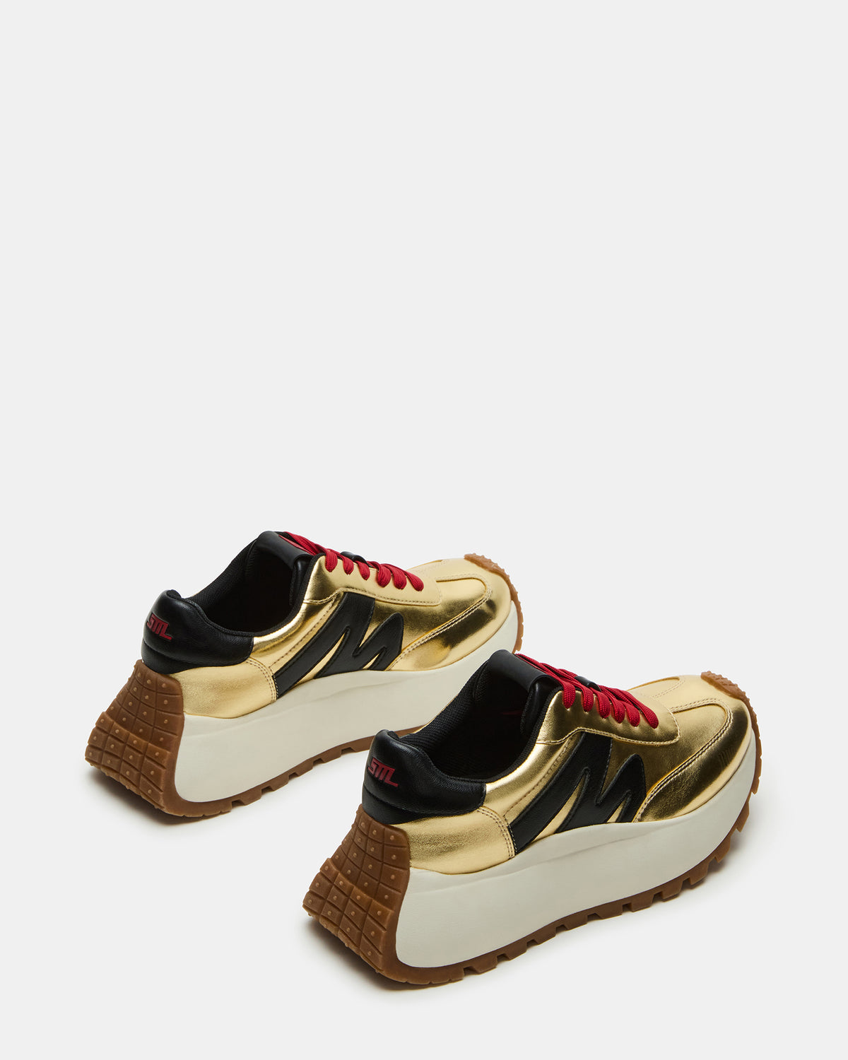 SUPERCAMPO Gold Multi Women's Platform Low-Top Sneaker | Steve Madden Special Offer