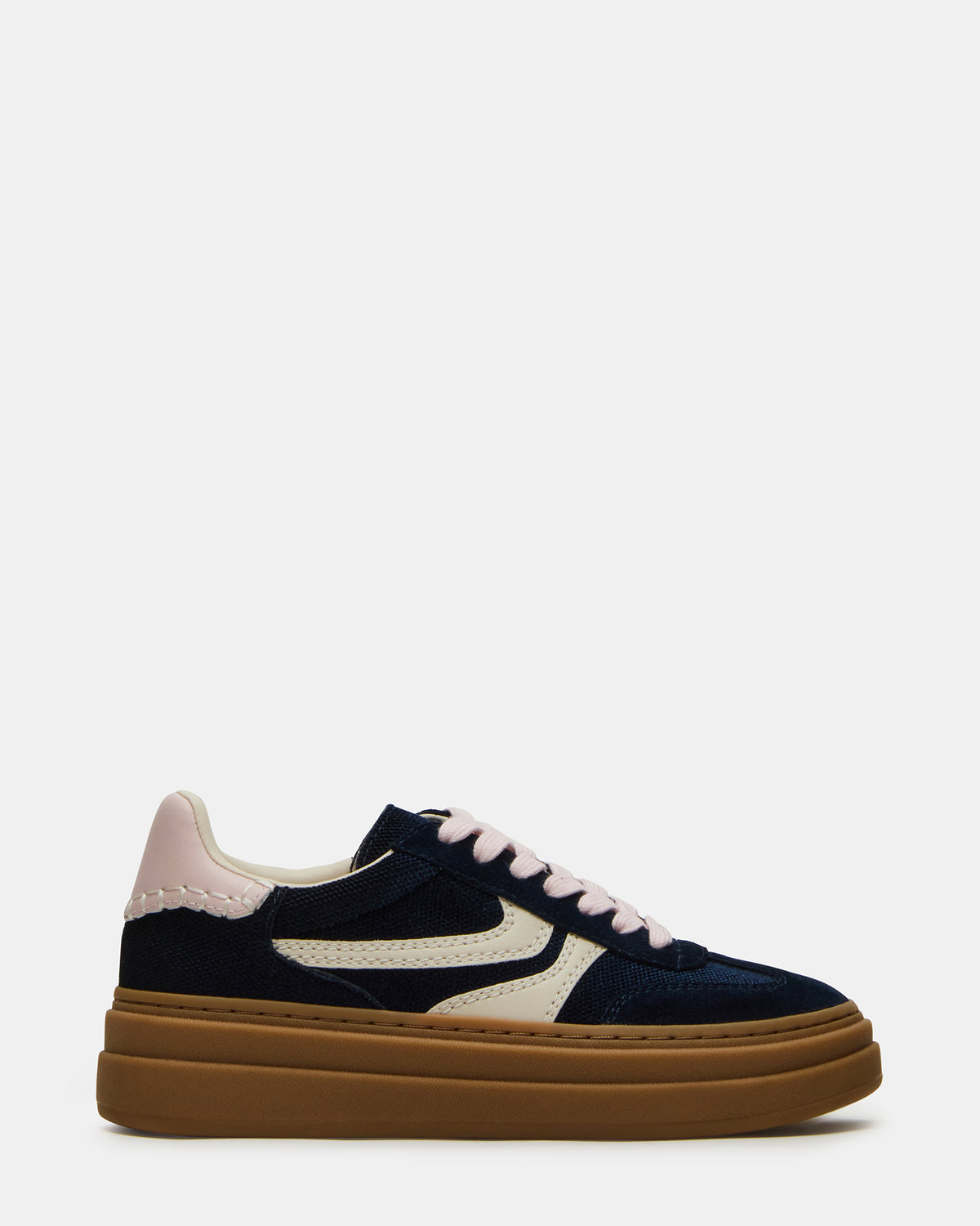 DODGE Navy Low-Top Platform Women's Sneaker | Steve Madden Featured