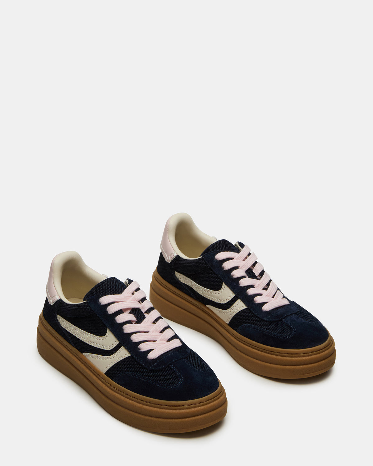 DODGE Navy Low-Top Platform Women's Sneaker | Steve Madden Featured