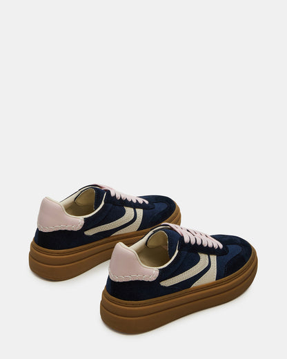 DODGE Navy Low-Top Platform Women's Sneaker | Steve Madden Featured