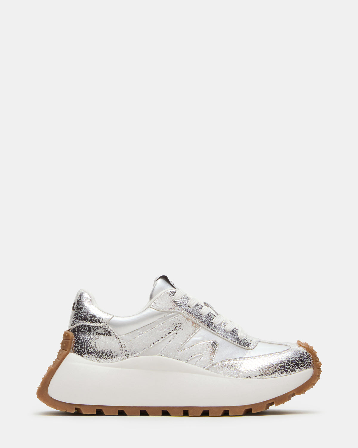 SUPERCAMPO Silver Multi Women's Platform Low-Top Sneaker | Steve Madden Value
