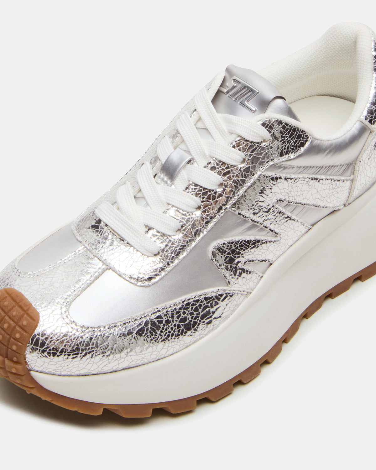 SUPERCAMPO Silver Multi Women's Platform Low-Top Sneaker | Steve Madden Value
