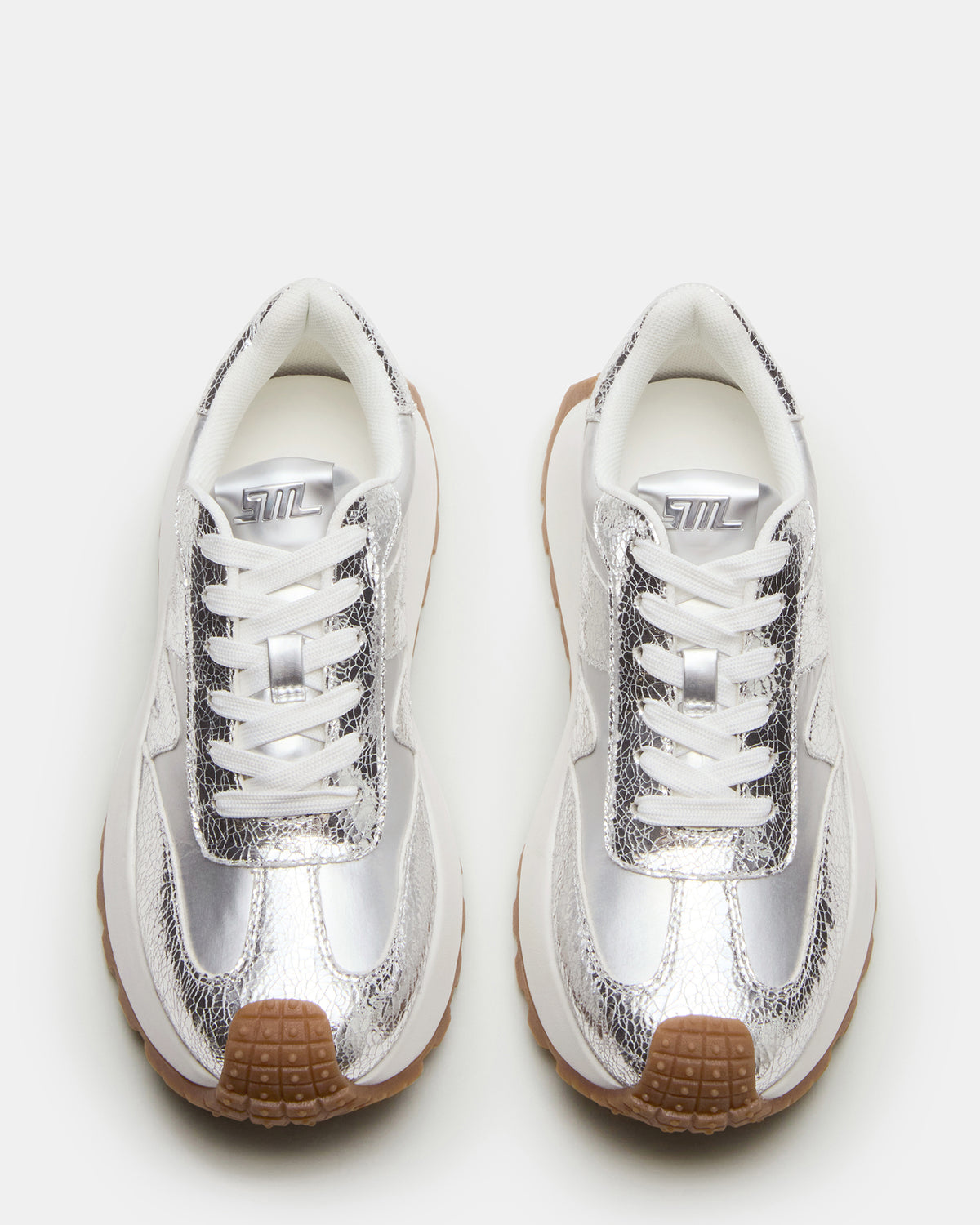 SUPERCAMPO Silver Multi Women's Platform Low-Top Sneaker | Steve Madden Value