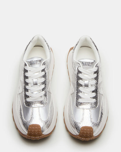 SUPERCAMPO Silver Multi Women's Platform Low-Top Sneaker | Steve Madden Value