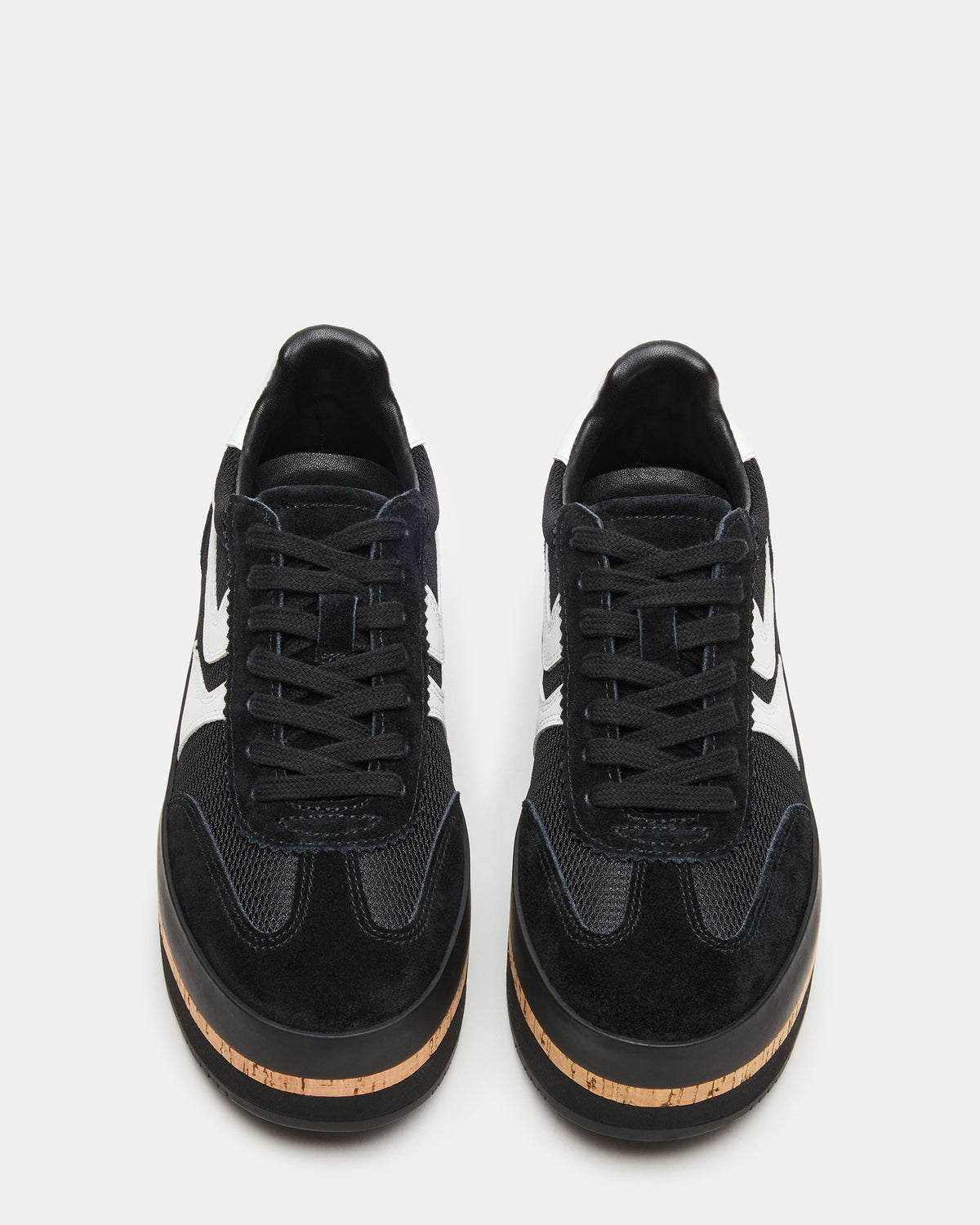 JUDGE Black Multi Platform Low-Top Lace-Up Women's Sneaker | Steve Madden Hot Sale