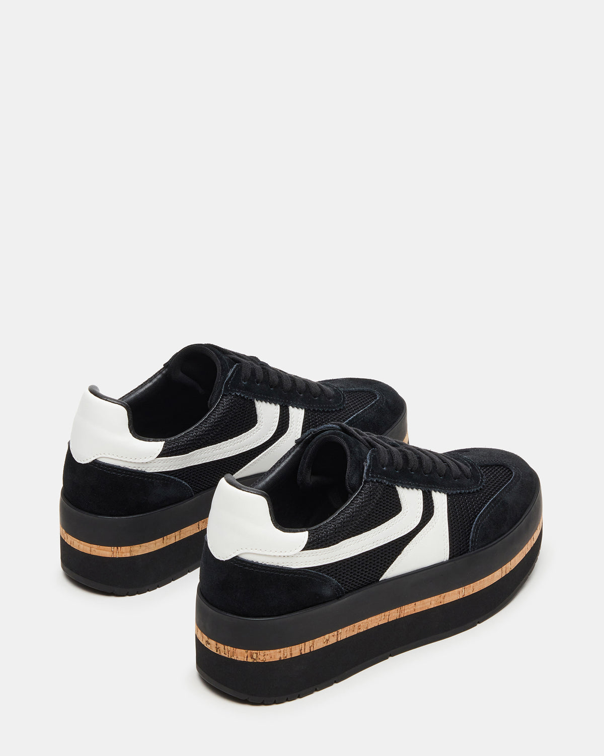 JUDGE Black Multi Platform Low-Top Lace-Up Women's Sneaker | Steve Madden Hot Sale