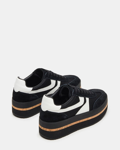 JUDGE Black Multi Platform Low-Top Lace-Up Women's Sneaker | Steve Madden Hot Sale
