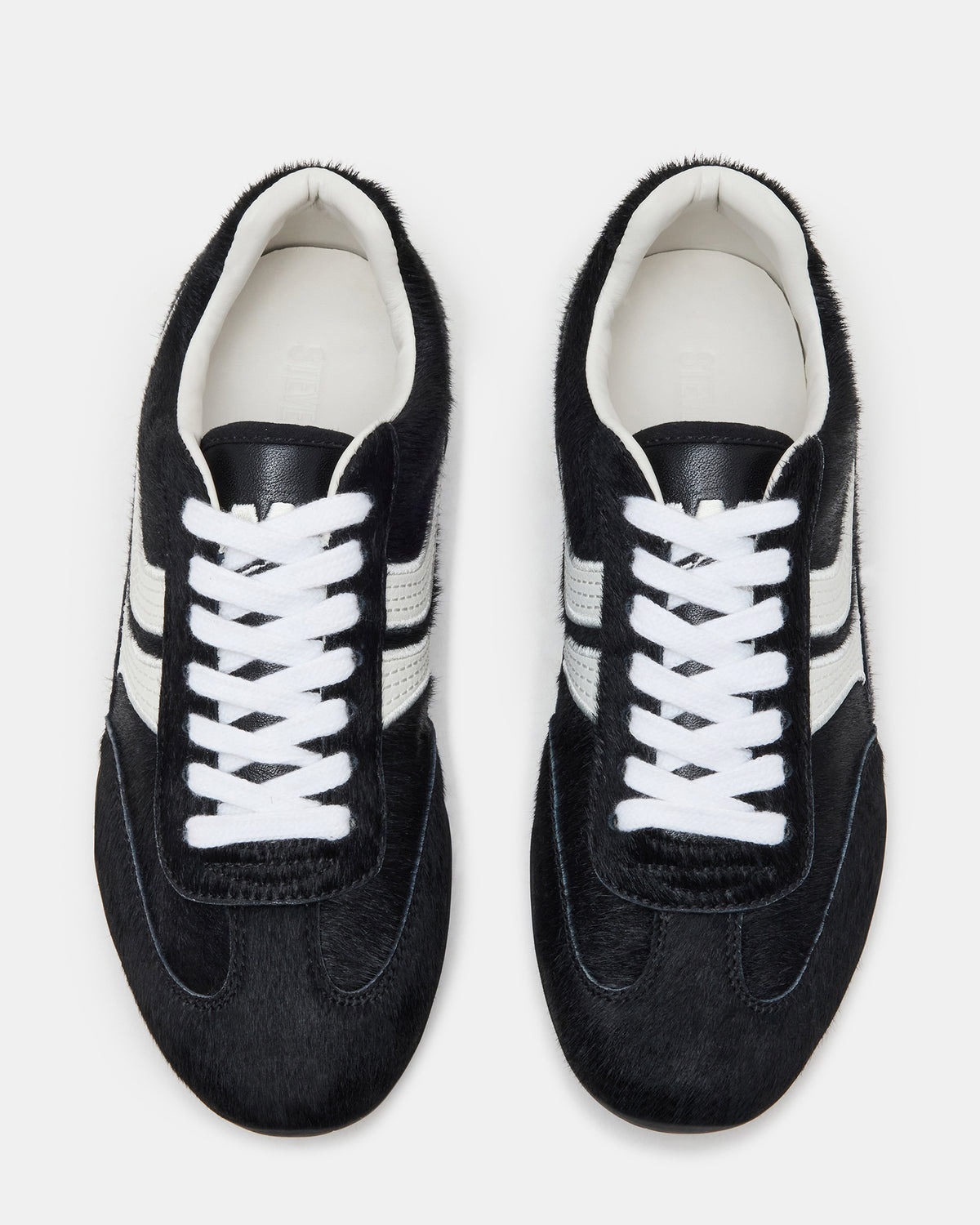 DOBSON Black Multi Women's Low-Top Lace-Up Sneaker | Steve Madden Best Seller