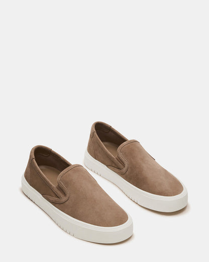 MURPHY Taupe Suede Low-Top Sneaker | Women's Sneakers | Steve Madden Featured