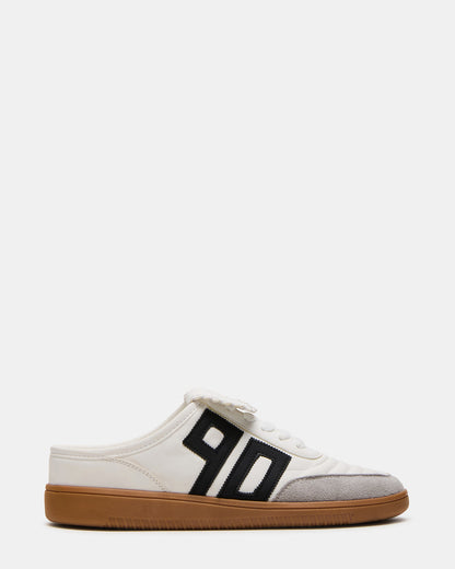 NOSTALGIC White Multi Women's Low-Top Slip-On Mule Sneaker | Steve Madden Sale