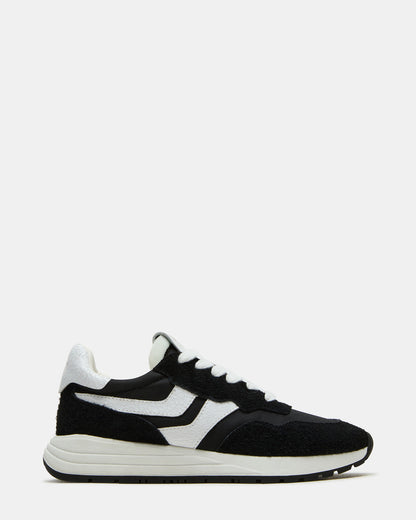 BURST Black Multi Women's Low-Top Lace-Up Sneaker | Steve Madden Quality