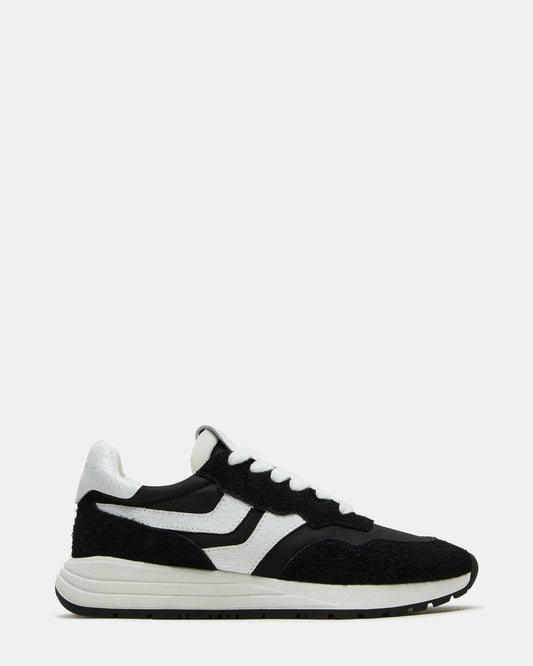 BURST Black Multi Women's Low-Top Lace-Up Sneaker | Steve Madden Quality