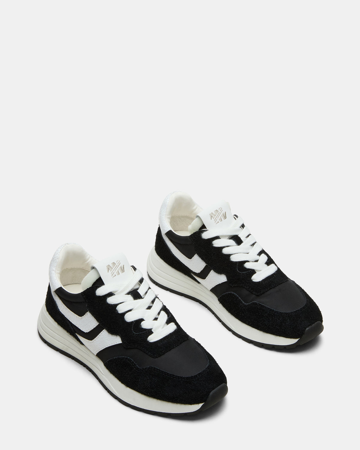BURST Black Multi Women's Low-Top Lace-Up Sneaker | Steve Madden Quality