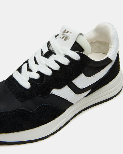 BURST Black Multi Women's Low-Top Lace-Up Sneaker | Steve Madden Quality