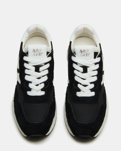 BURST Black Multi Women's Low-Top Lace-Up Sneaker | Steve Madden Quality