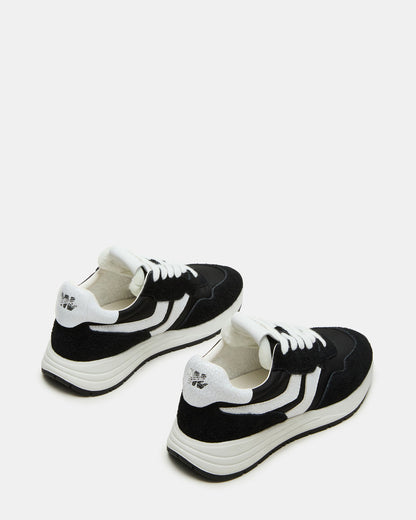 BURST Black Multi Women's Low-Top Lace-Up Sneaker | Steve Madden Quality