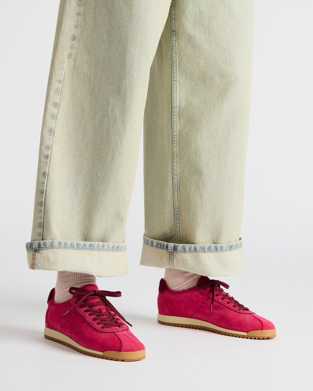 MIRAGE Hot Pink Low-Top Sneaker | Women's Sneakers | Steve Madden Quality