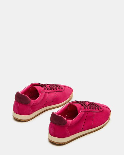 MIRAGE Hot Pink Low-Top Sneaker | Women's Sneakers | Steve Madden Quality