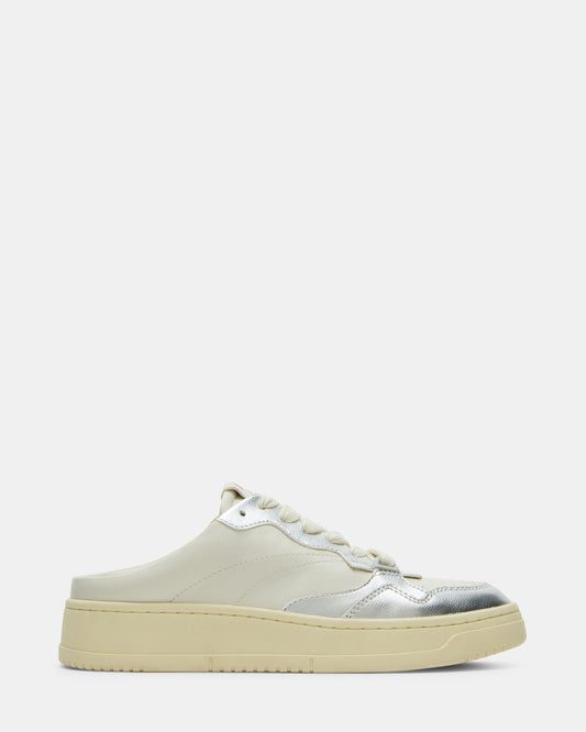 JENSEN Silver Multi Slip-On Low-Top Mule Sneaker | Women's Sneakers | Steve Madden Best Seller