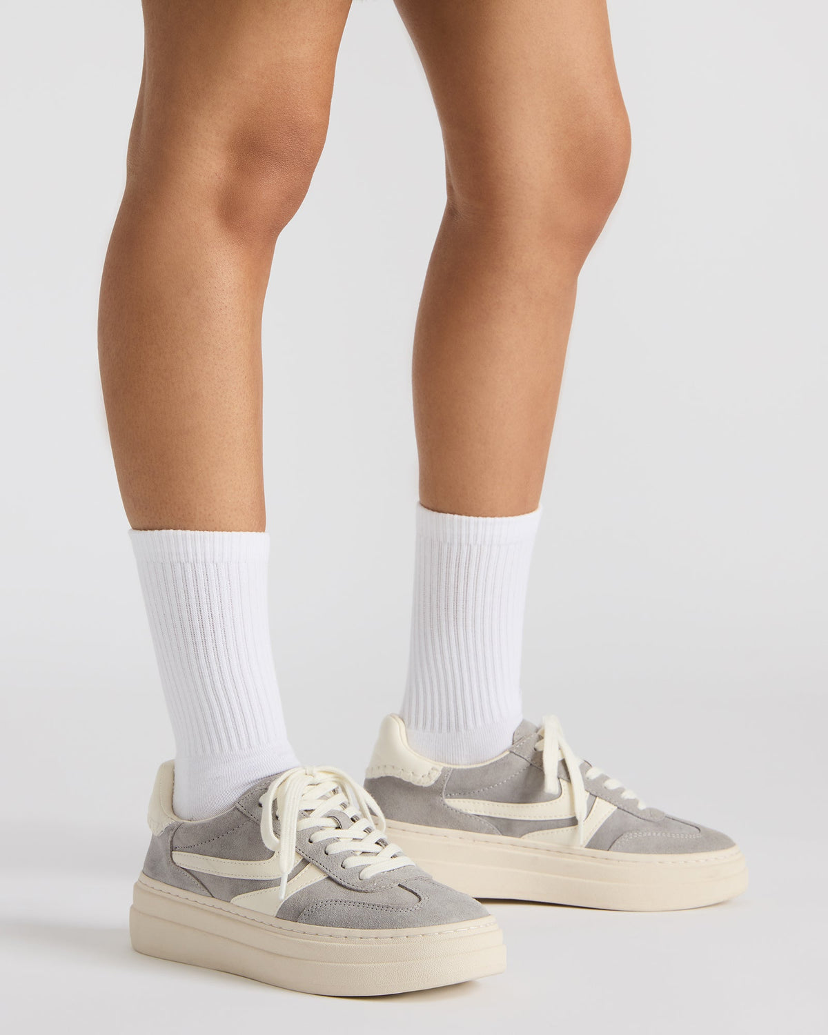 DODGE Grey Multi Low-Top Platform Women's Sneaker | Steve Madden Best Price