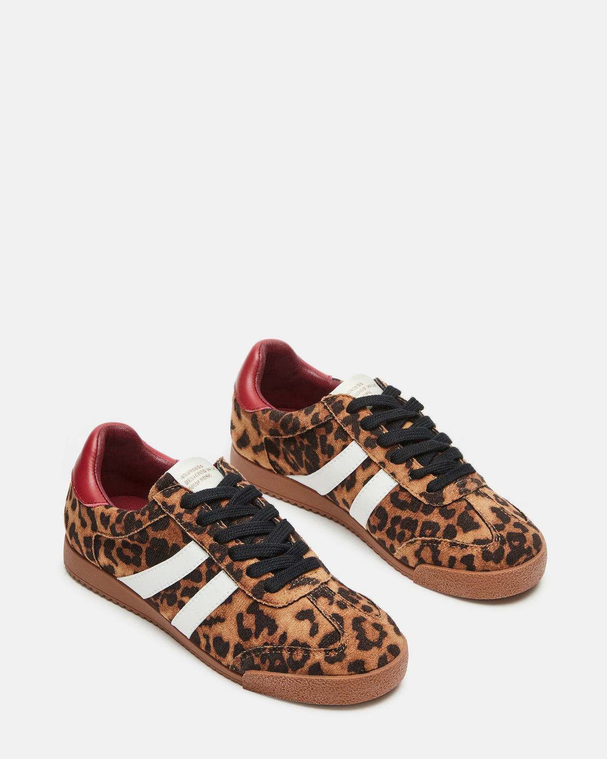 HUDSIN Leopard Women's Lace-Up Low-Top Sneaker | Steve Madden Signature