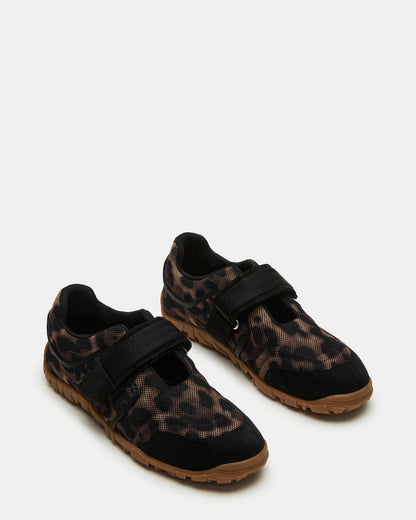 AGILITY Leopard Velcro Women's Mary Jane Low-Top Sneaker | Steve Madden Latest
