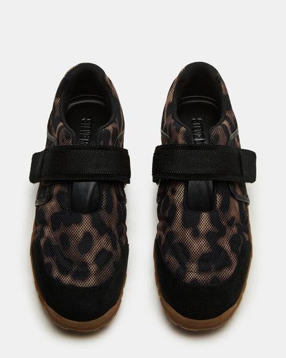 AGILITY Leopard Velcro Women's Mary Jane Low-Top Sneaker | Steve Madden Latest