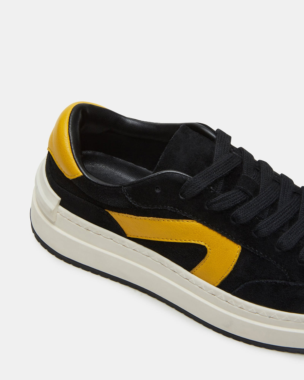 KICKFLIP Black Suede Platform Low-Top Sneaker | Women's Sneakers | Steve Madden Trending