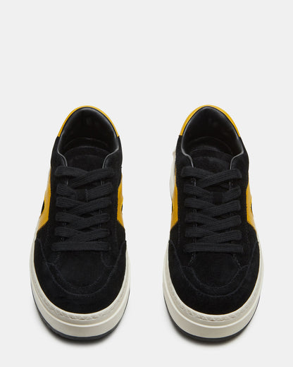 KICKFLIP Black Suede Platform Low-Top Sneaker | Women's Sneakers | Steve Madden Trending