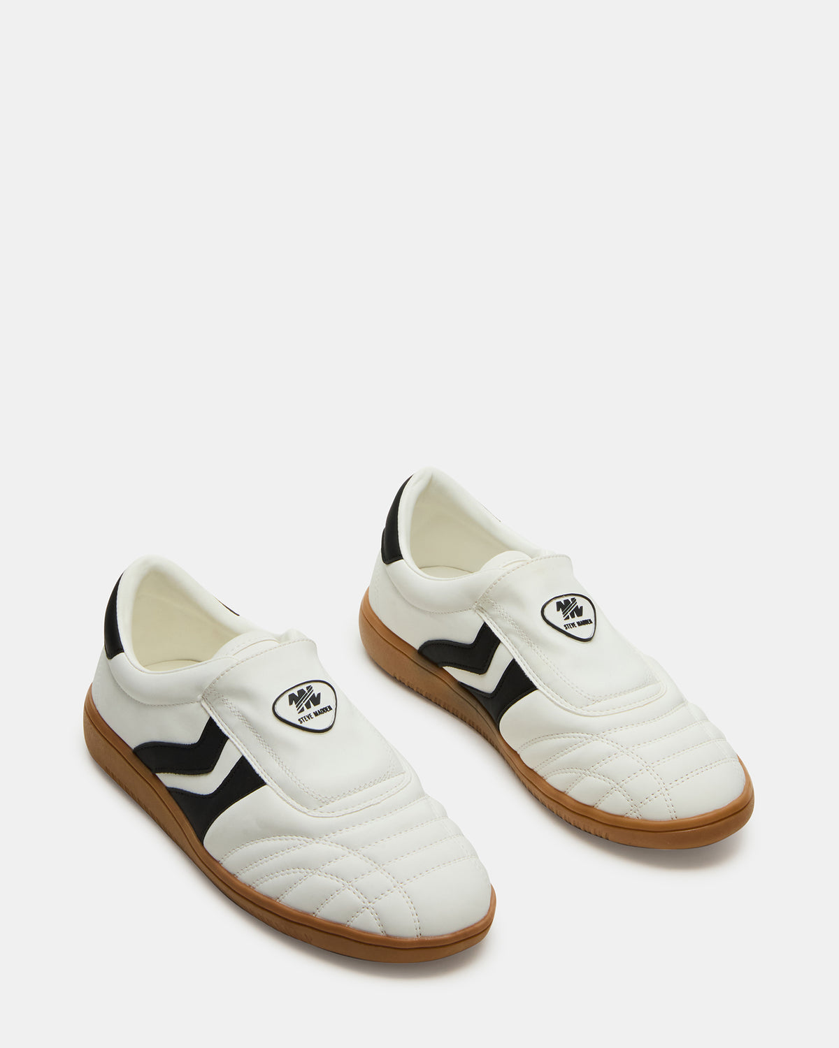 BOLT Black/White Low-Top Sneaker | Women's Sneakers | Steve Madden Exclusive